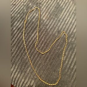 Monet Gold Tone Link Chain Necklace